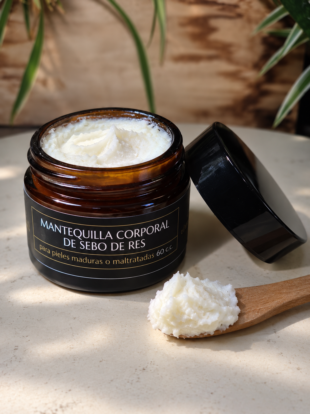 Mantequilla Corporal De Sebo De Res Con Fragancia A Vainilla 60ml