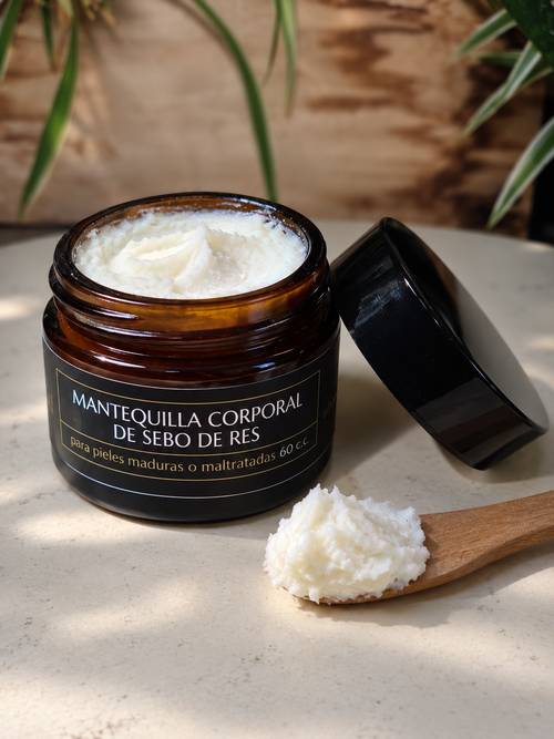 Mantequilla Corporal De Sebo De Res Con Fragancia A Vainilla 60ml