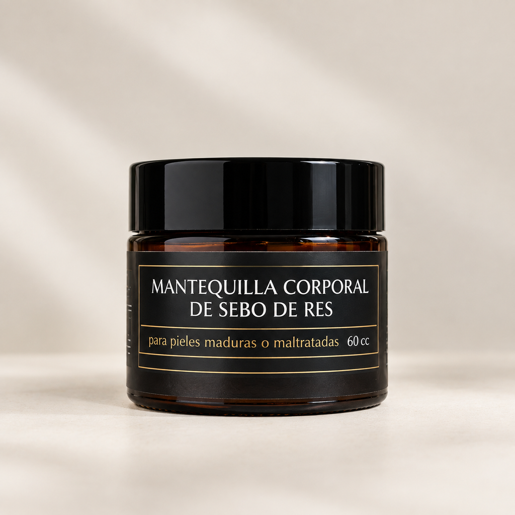 Mantequilla Corporal De Sebo De Res Con Fragancia A Vainilla 60ml