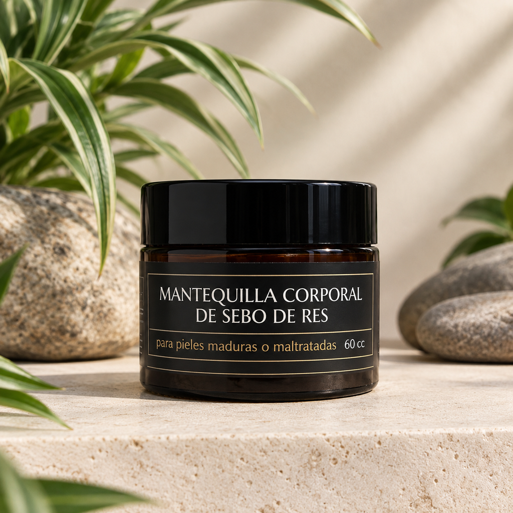 Mantequilla Corporal De Sebo De Res Con Fragancia A Vainilla 60ml