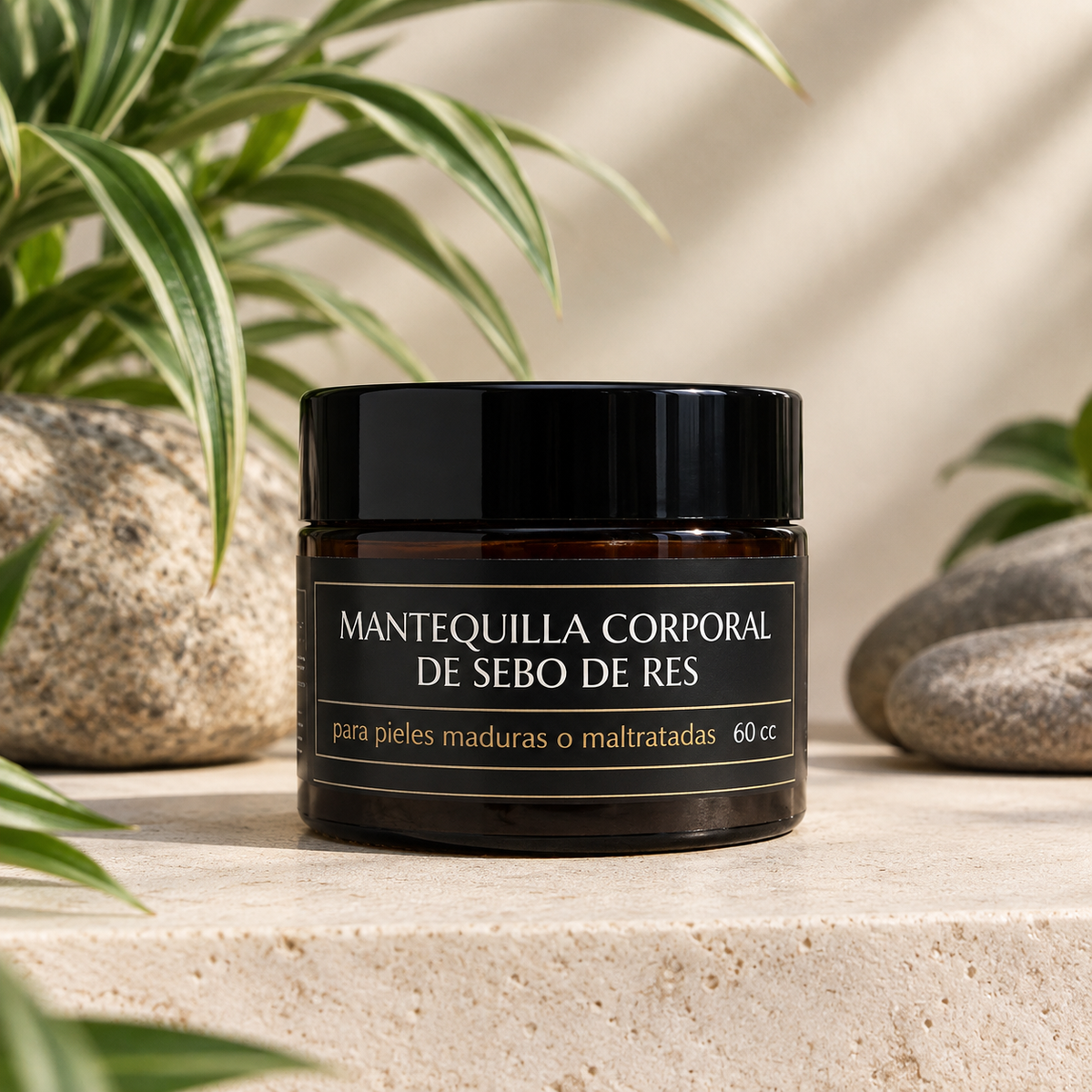 Mantequilla Corporal De Sebo De Res Con Fragancia A Vainilla 60ml