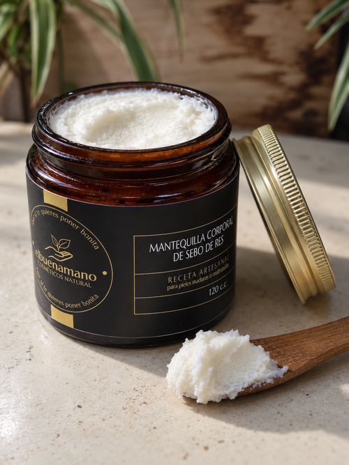Mantequilla Corporal De Sebo De Res Con Fragancia A Vainilla 120ml