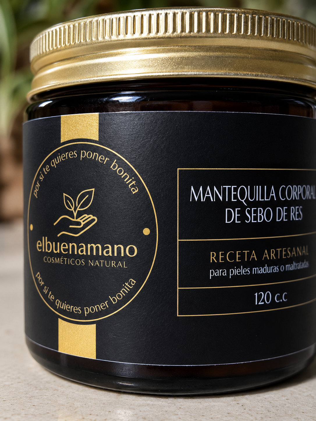 Mantequilla Corporal De Sebo De Res Con Fragancia A Vainilla 120ml
