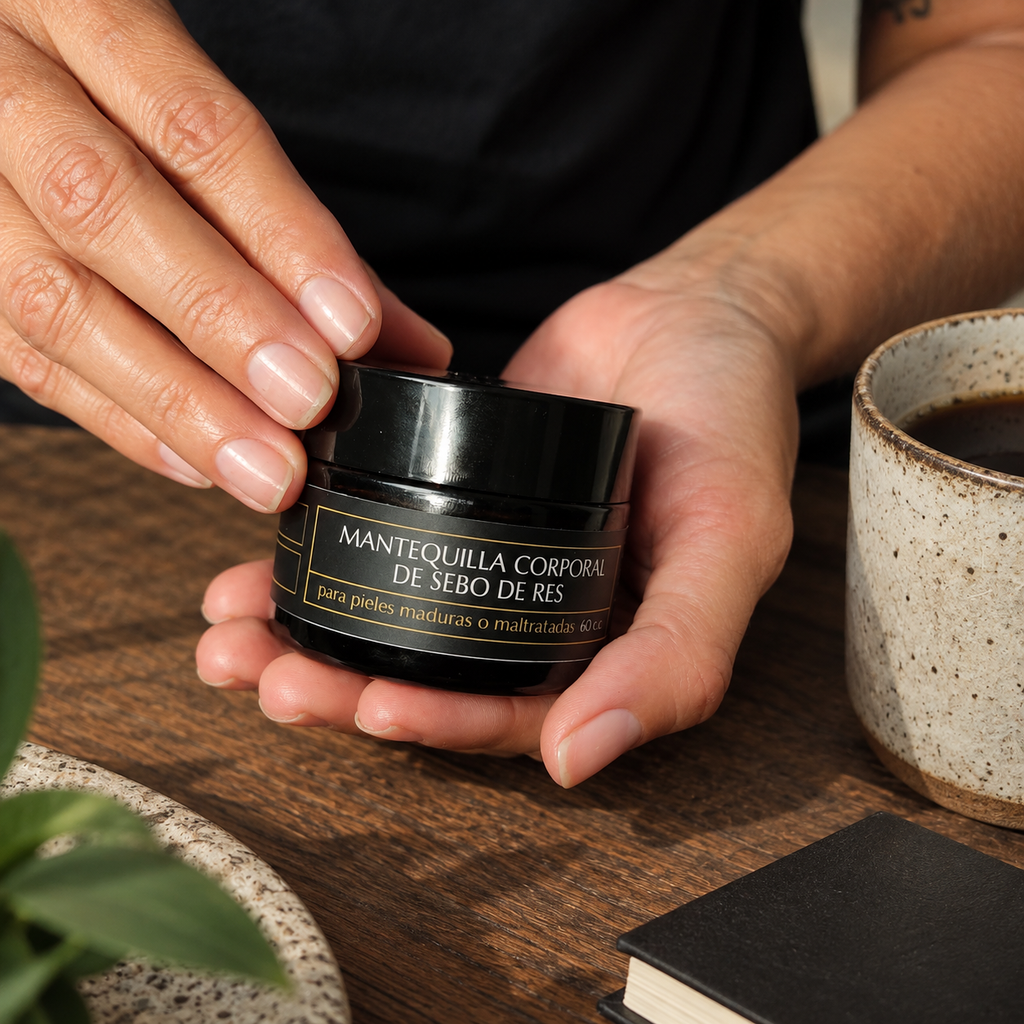 Mantequilla Corporal De Sebo De Res Con Fragancia A Vainilla 60ml